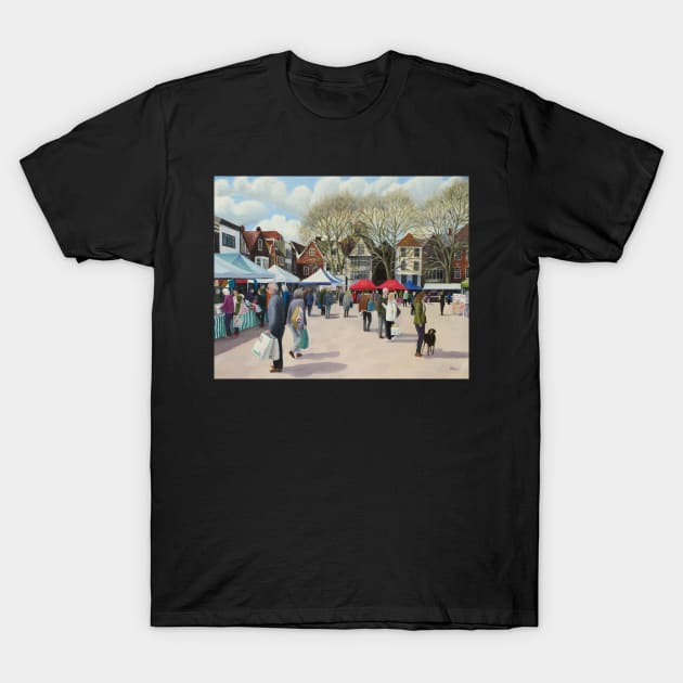 Market Day, Salisbury T-Shirt by richardpaul